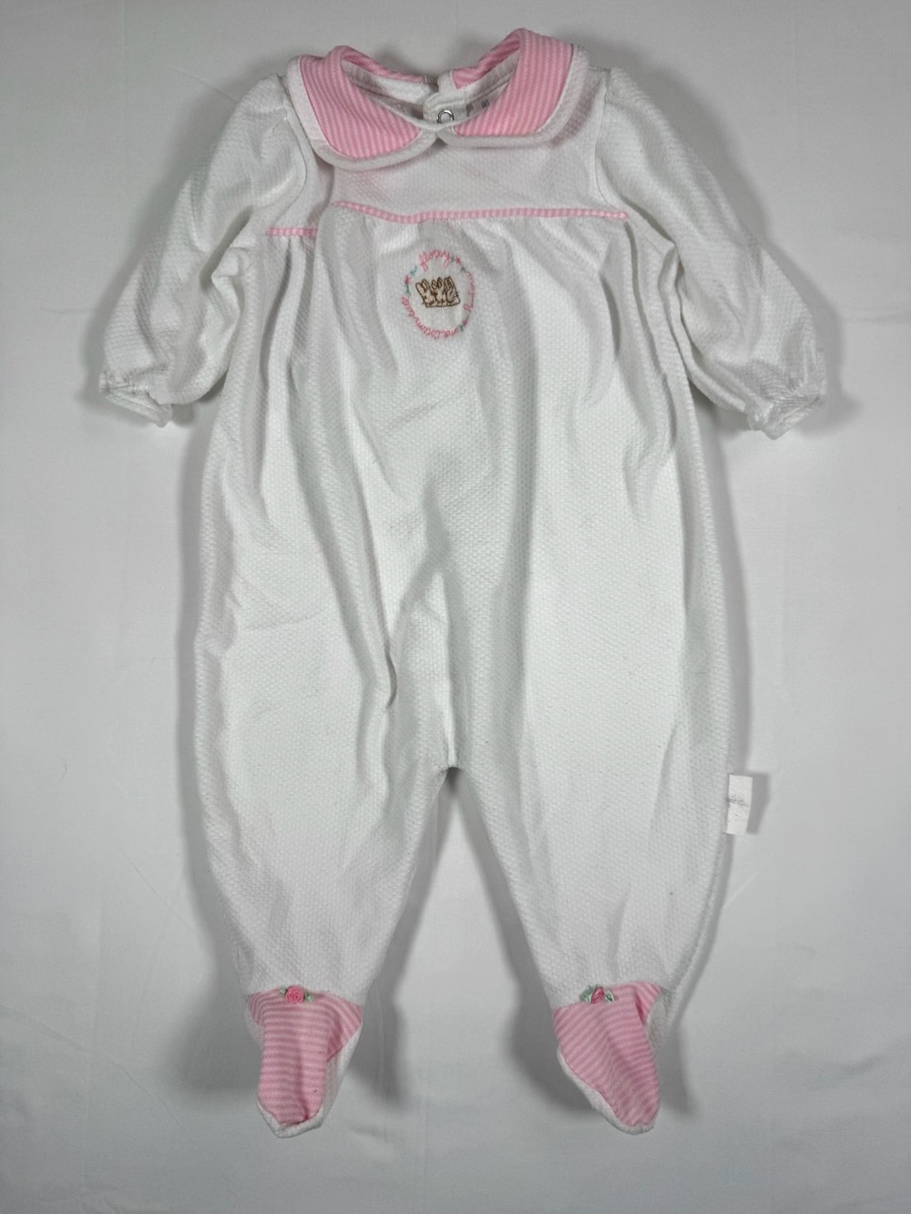 VINTAGE PETER‎ RABBIT 1998 Friends Baby Footed Sleep And Play Medium Cottagecore